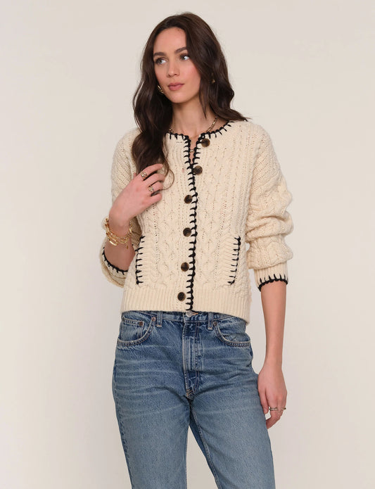 Heartloom Renoir Cardi, Ivory