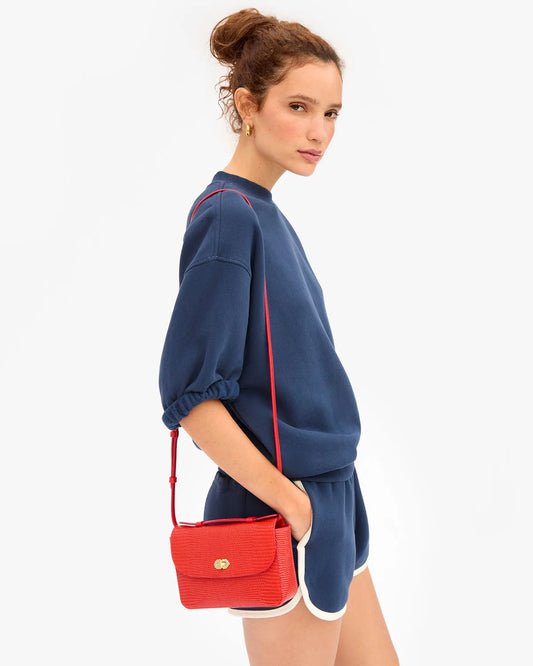 Clare V Kathryn, Glossy Red Lizard