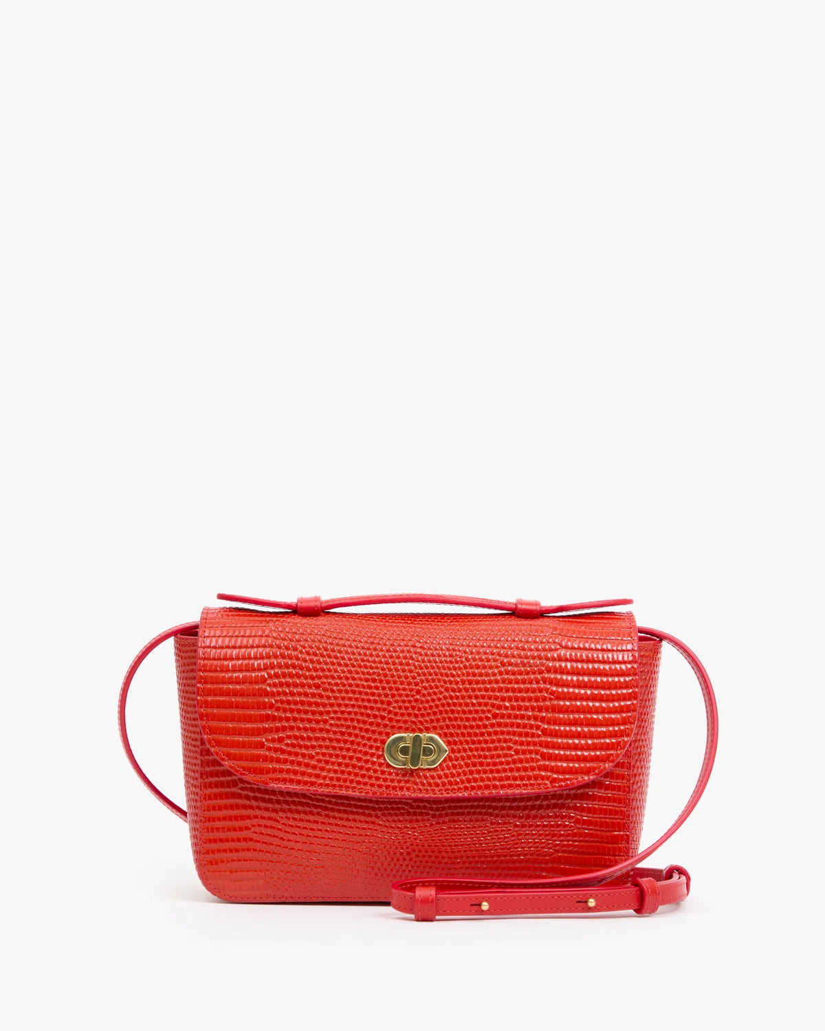 Clare V Kathryn, Glossy Red Lizard