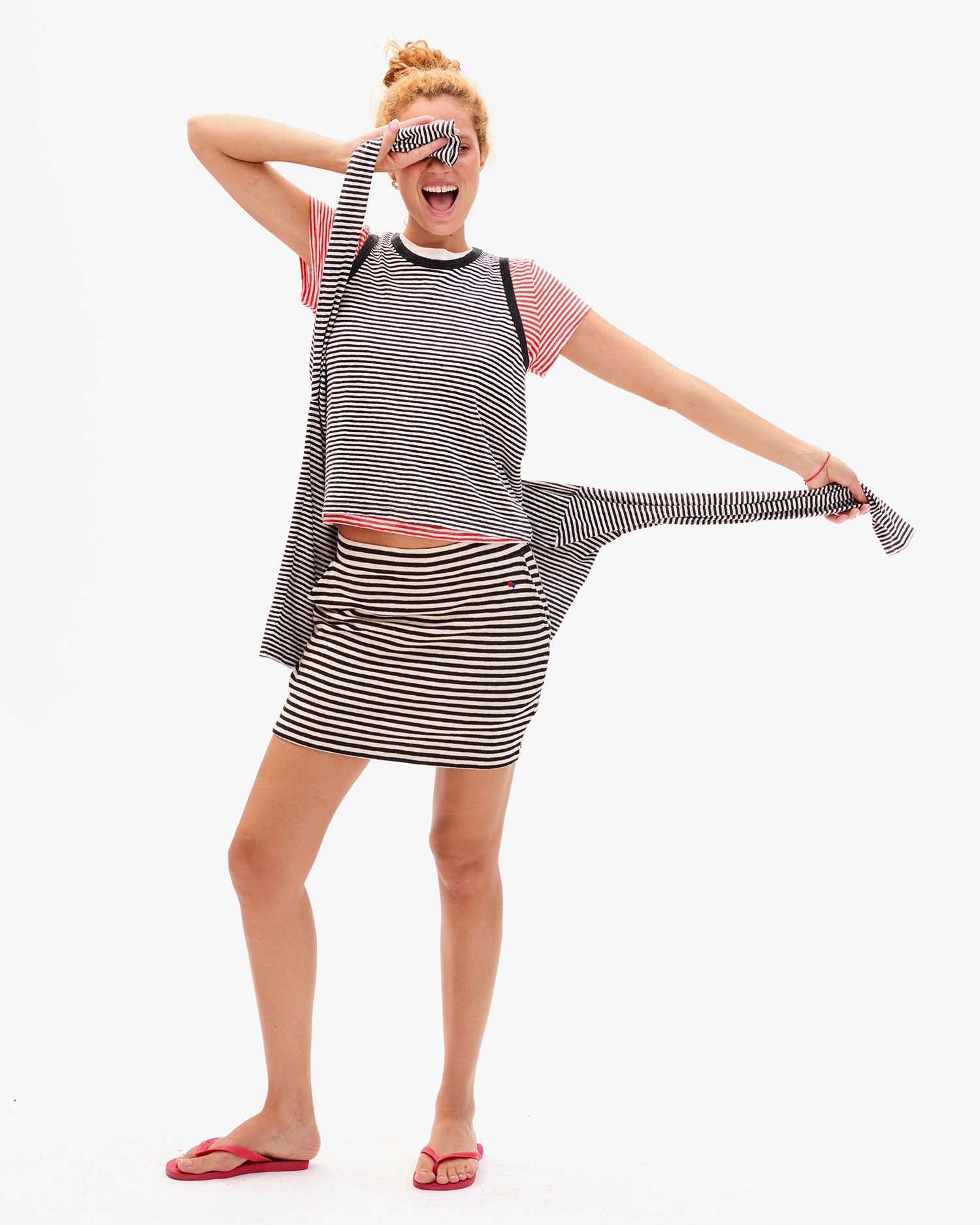Le Mini Tube Skirt - Stripe
