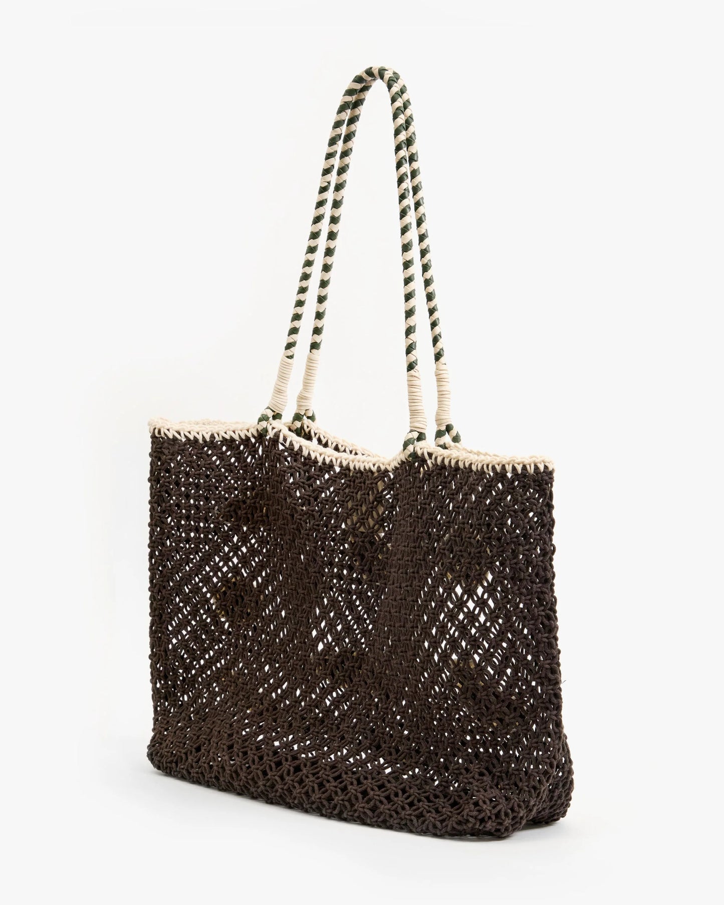 Clare V Lete Tote Multi Applique/Chocolate