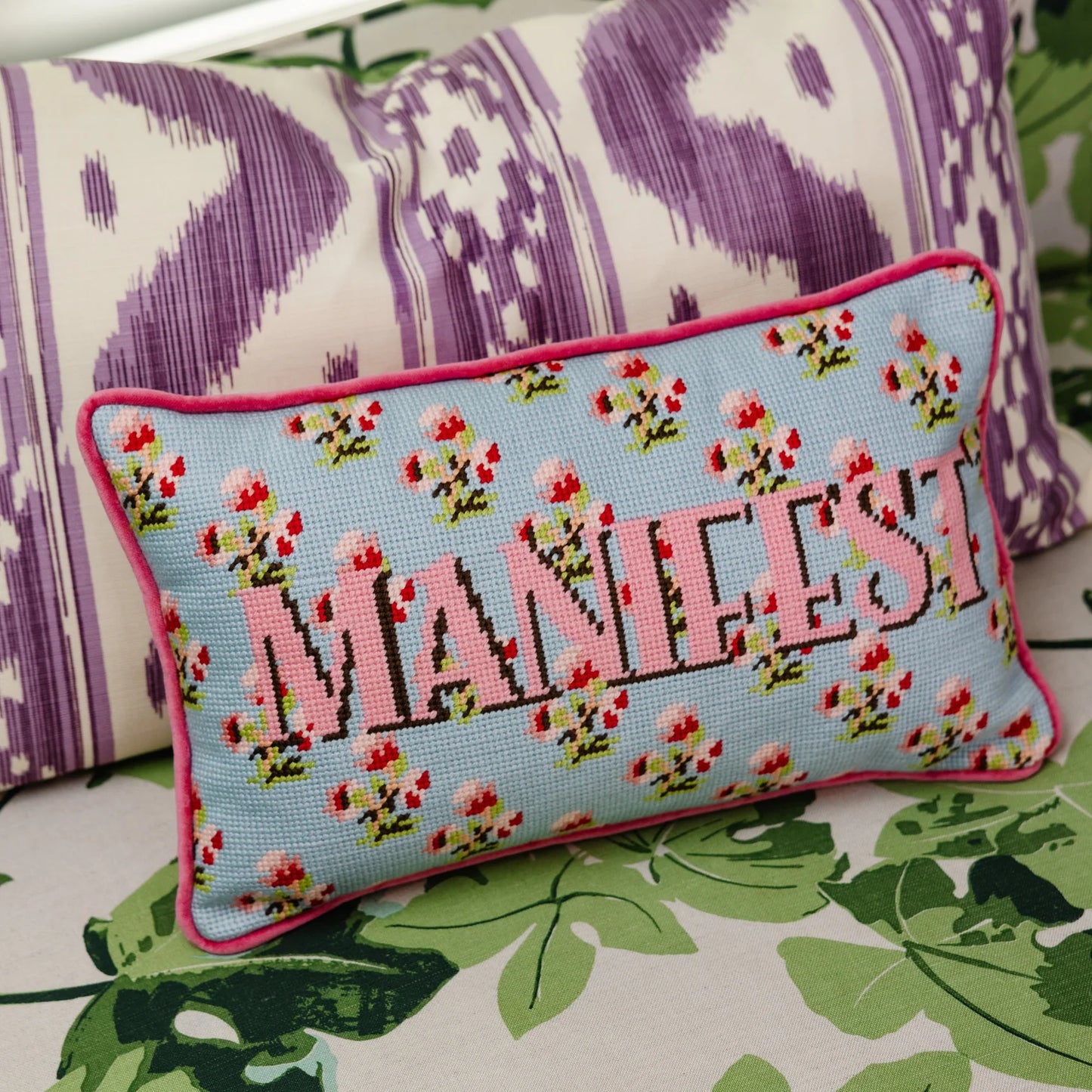 Furbish Needlepoint Pillows - Multiple Options
