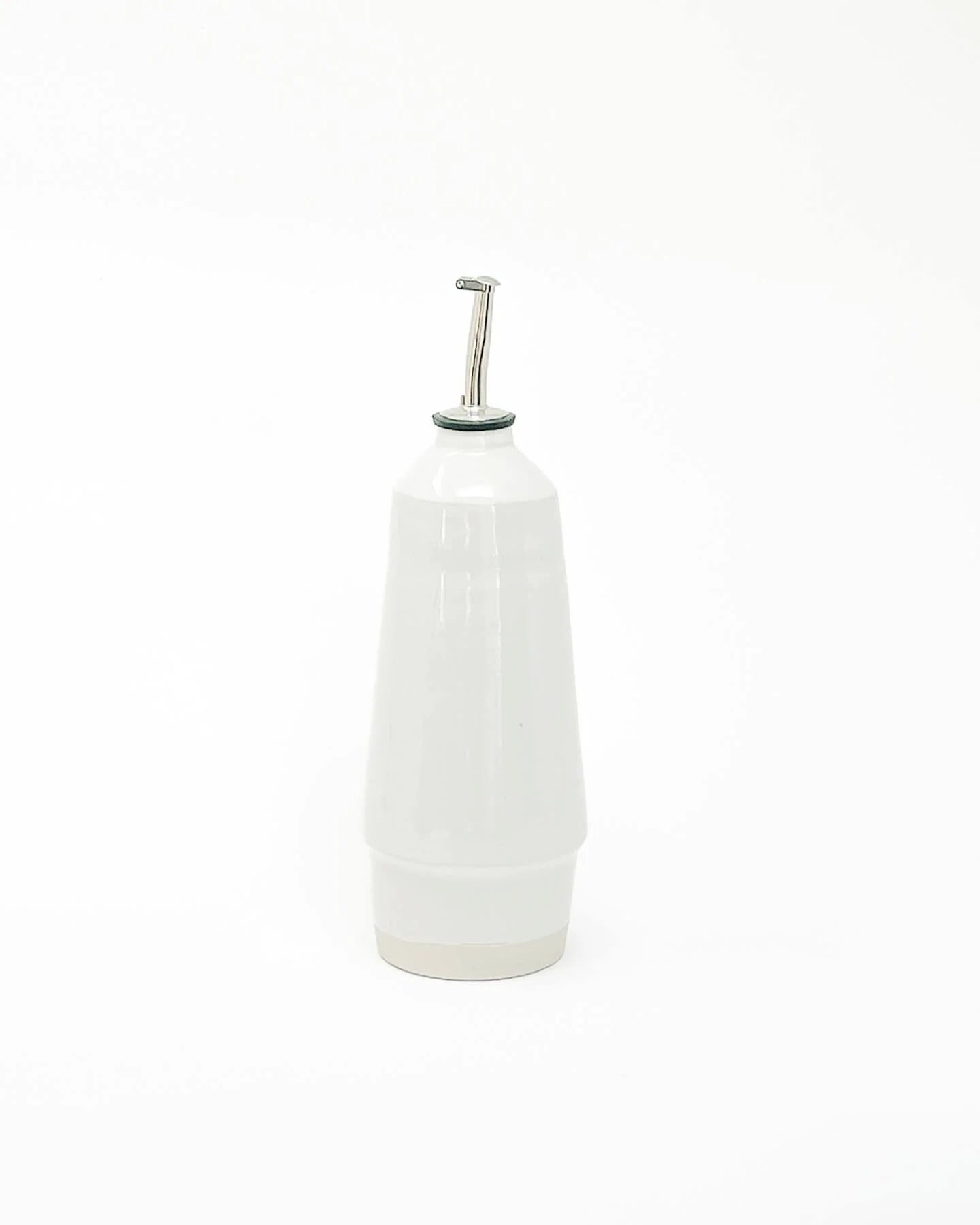 Maier Ceramics Olive Oil Bottle White