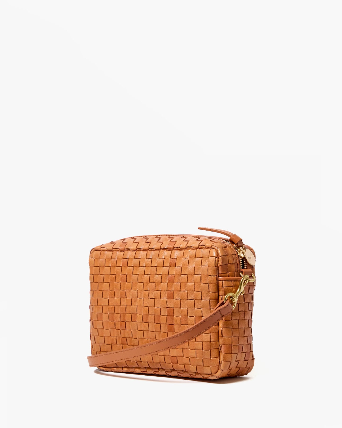 Clare V Midi Sac, Woven Checker