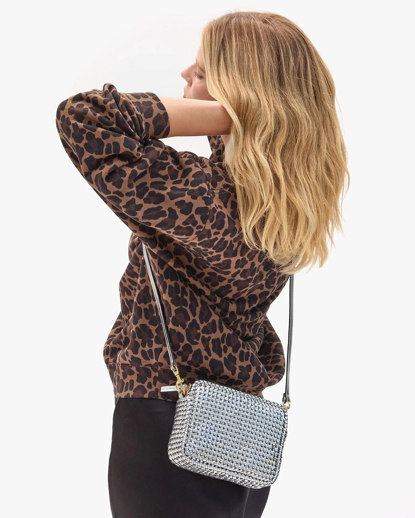 Clare V Midi Sac, Woven Etoile