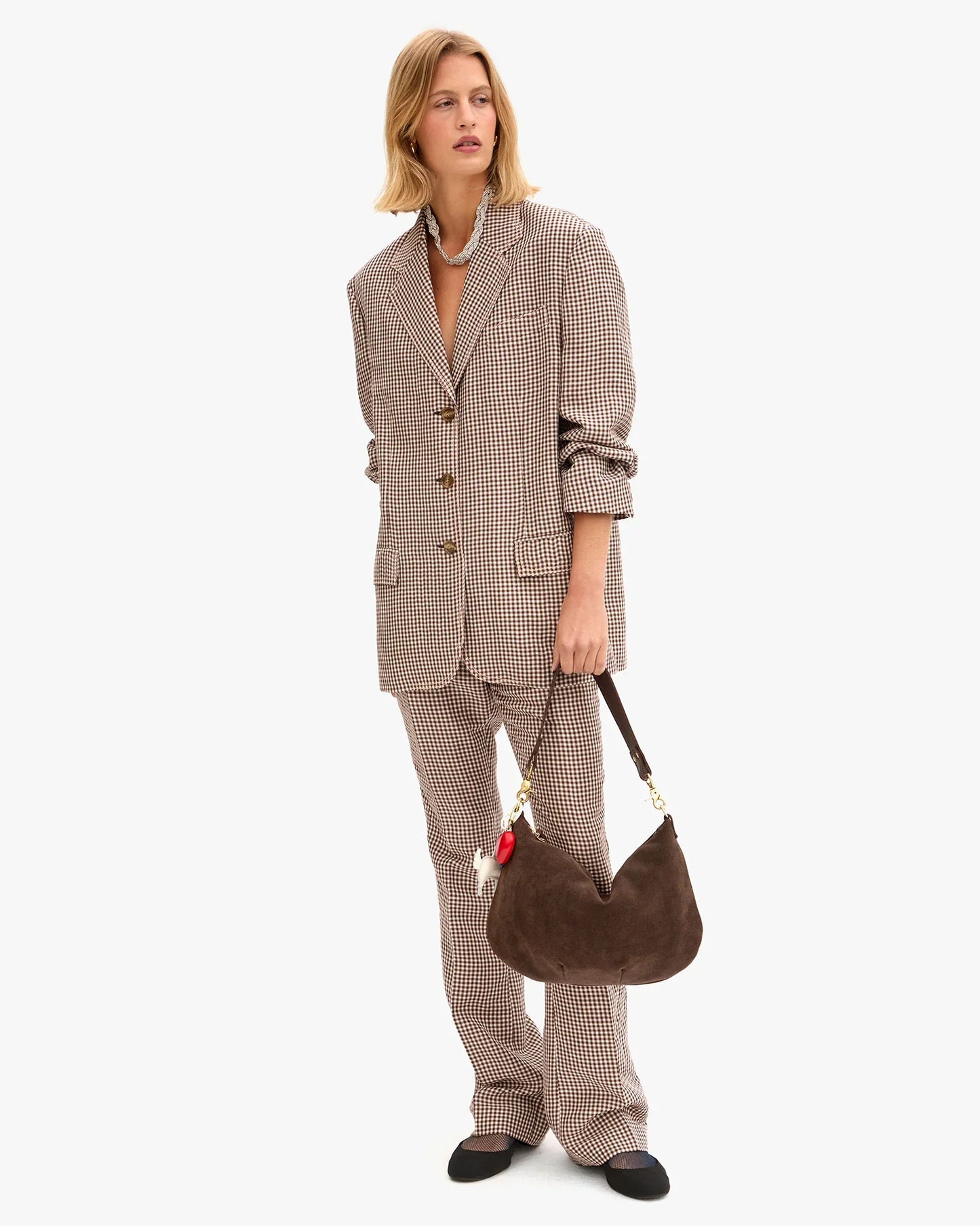 Clare V Moyen Messenger, Chocolate Suede