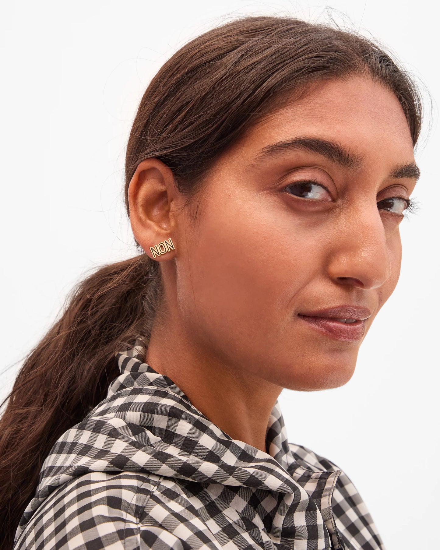 Clare V Stud Earrings, Oui Non