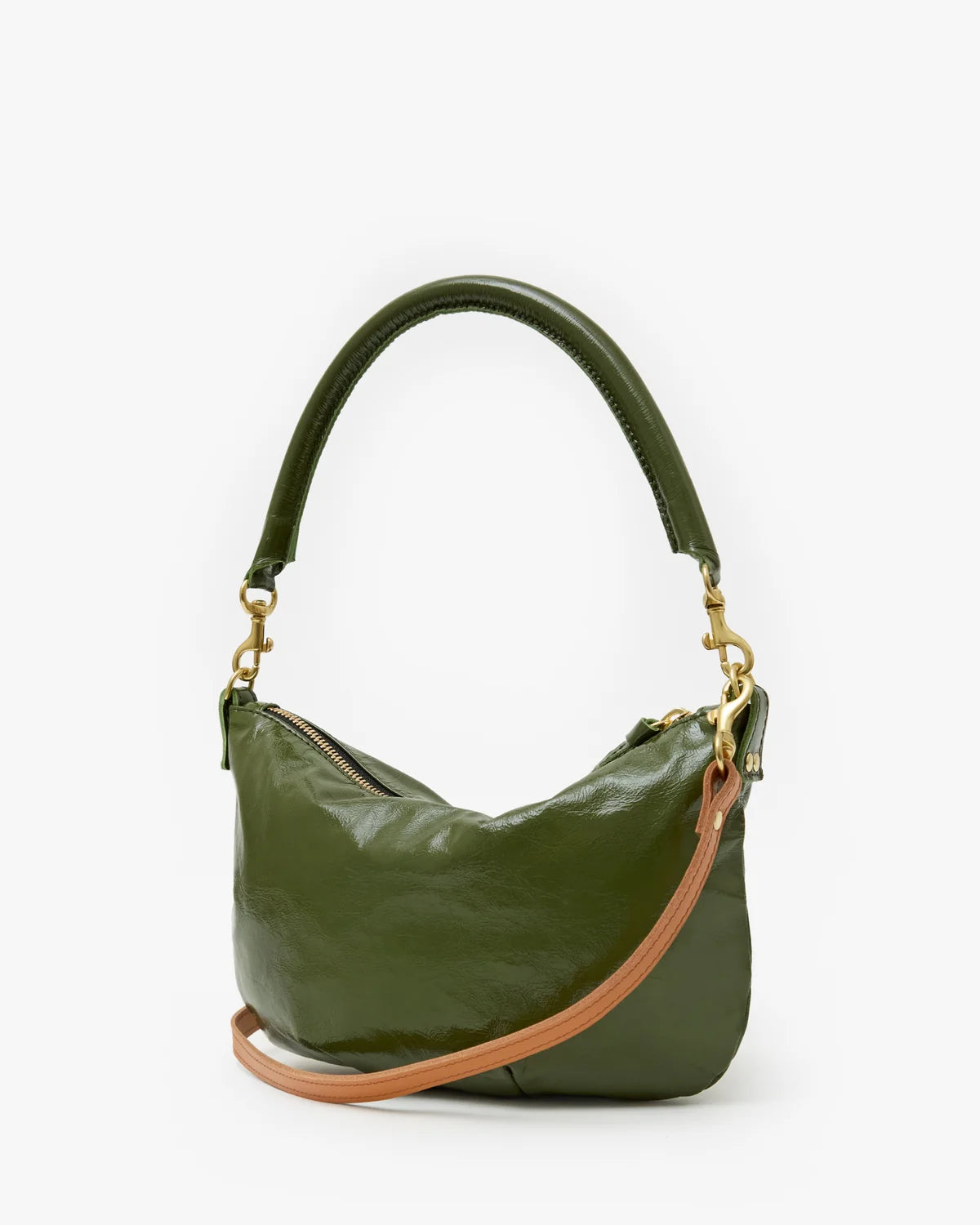 Clare V Petit Moyen Messenger, Crinkle Patent Army