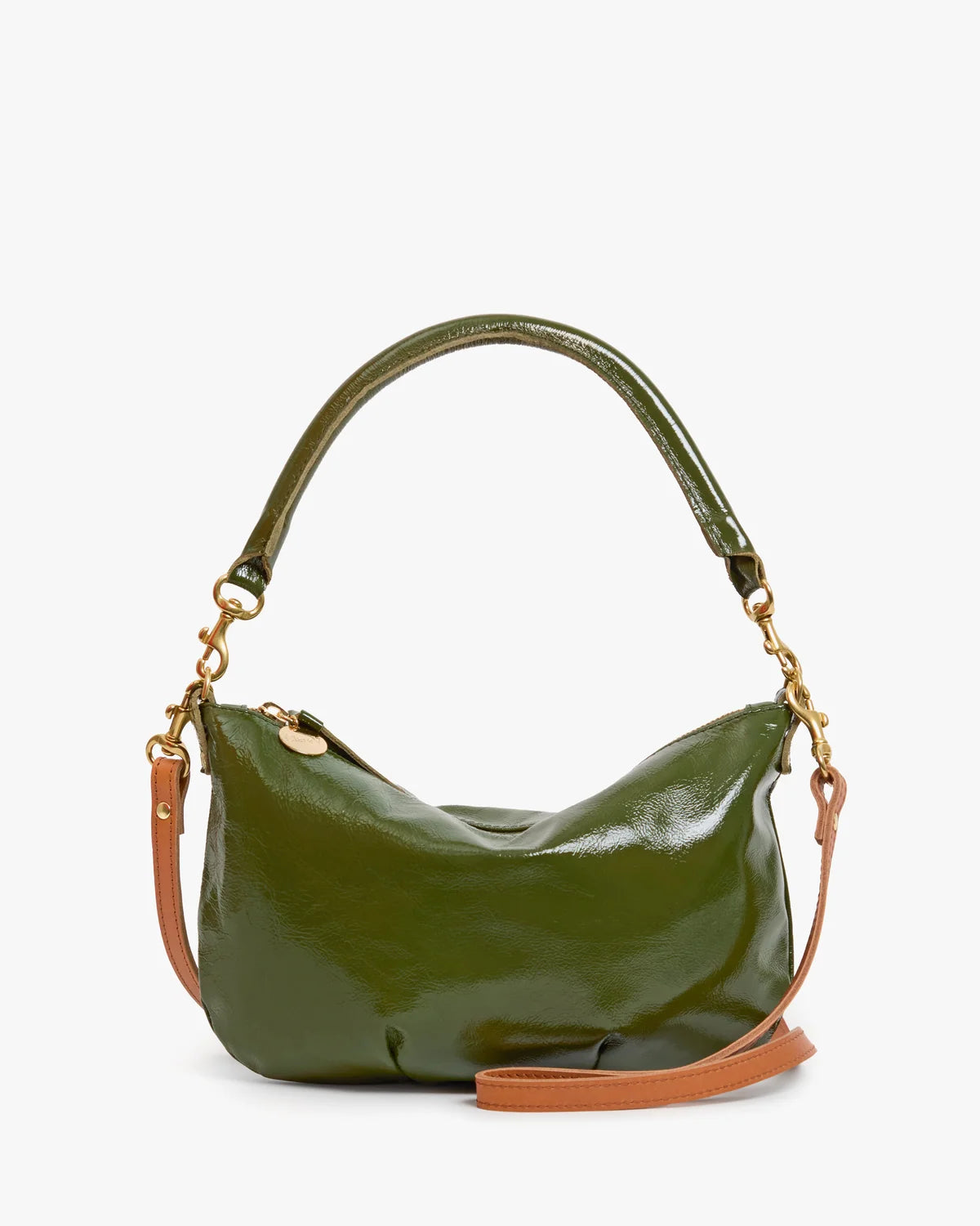 Clare V Petit Moyen Messenger, Crinkle Patent Army