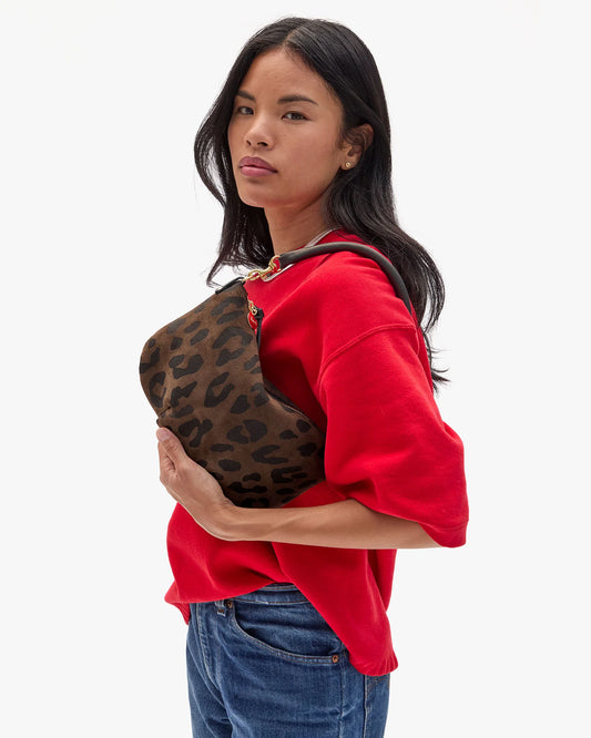 Clare V Petit Moyen, Pablo Cat Suede, Cocoa