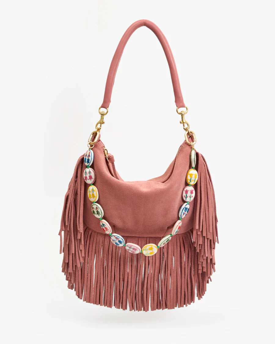 Clare V Petit Moyen Messenger, Suede Fringe