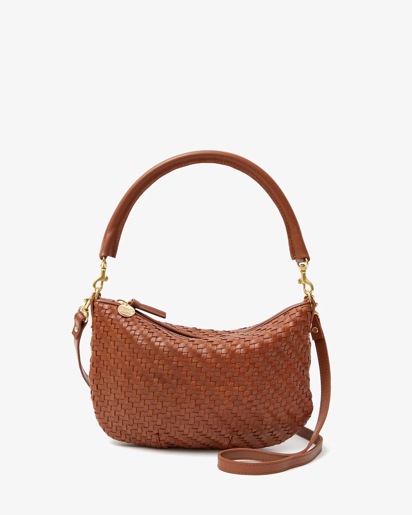 Clare V Petite Moyen Messenger Woven, Hazelnut