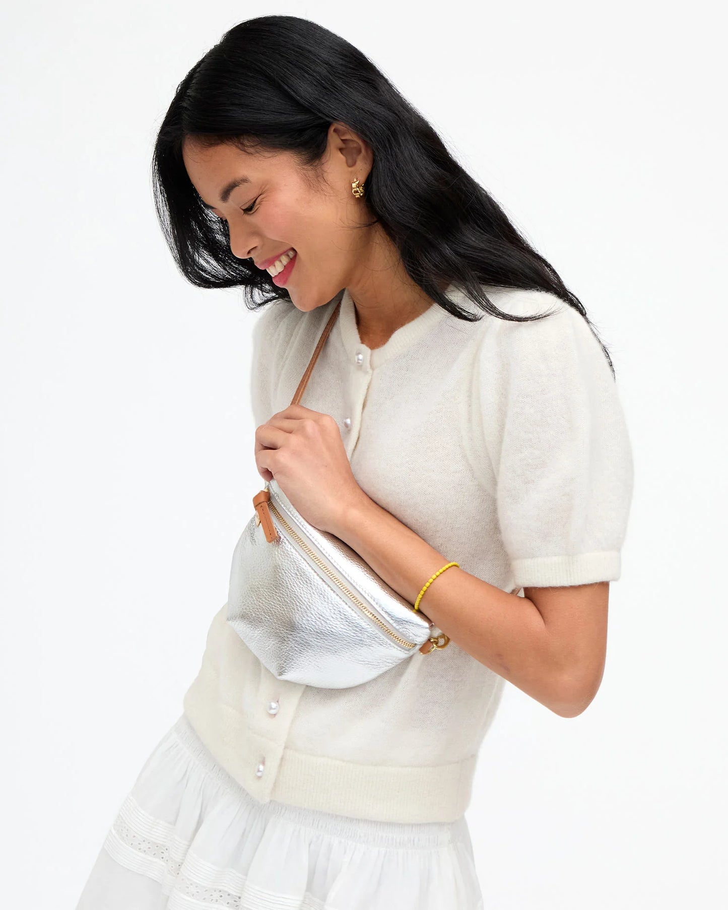 Clare V Petite Fanny, Silver