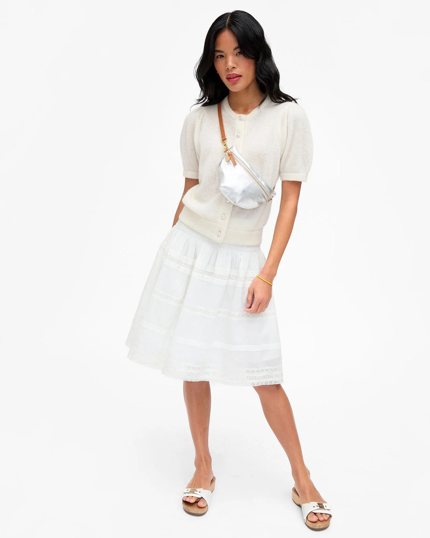 Clare V Petite Fanny, Silver