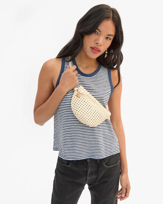 Clare V Petite Fanny, Rattan/Cream
