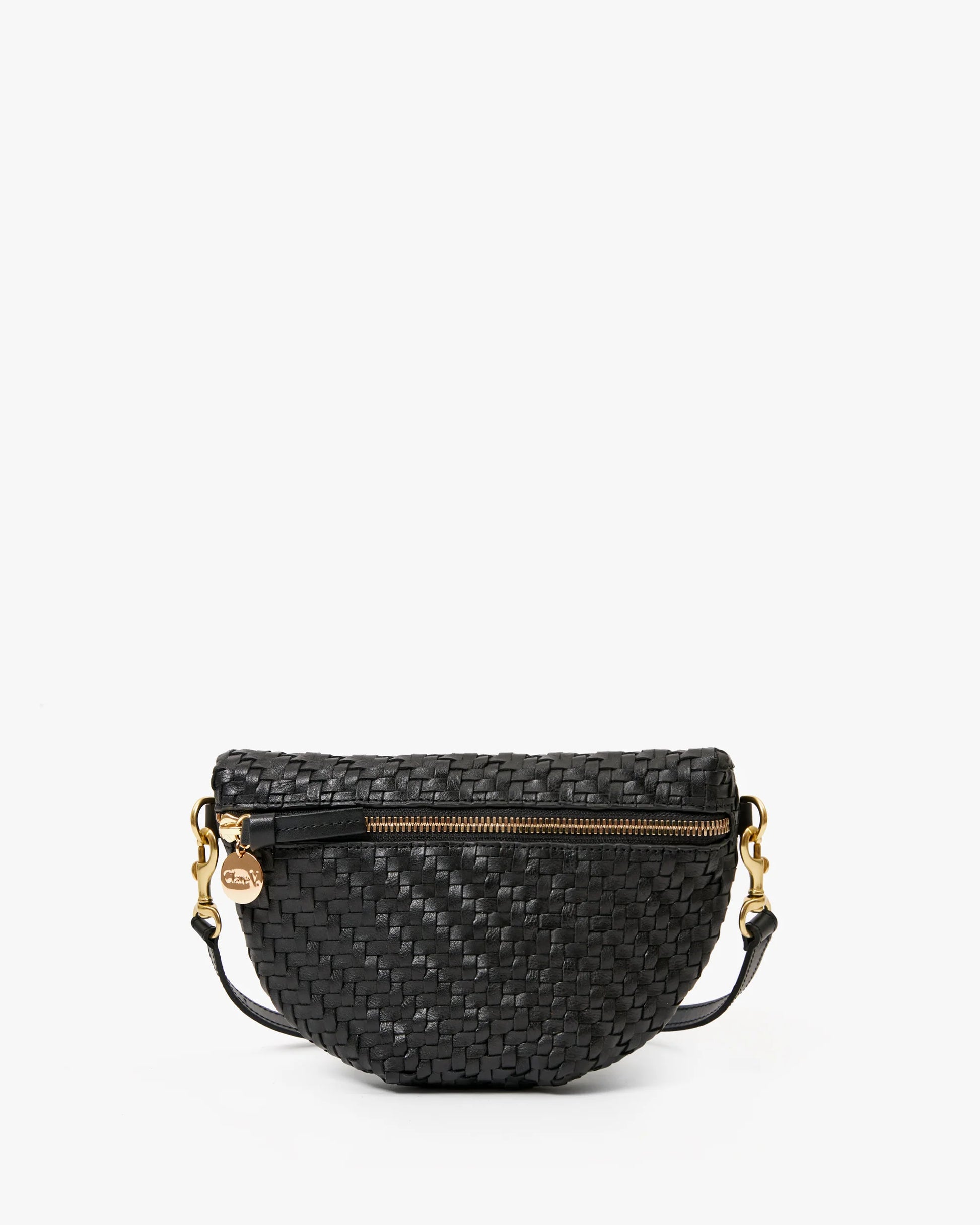Clare V Petit Fanny, Woven Zig Zag, Black – The Find North