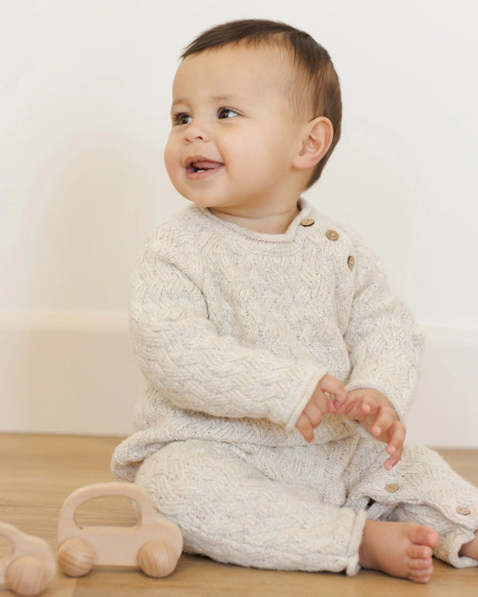 Quincy Mae Cozy Heather Knit Jumpsuit - Multiple Options