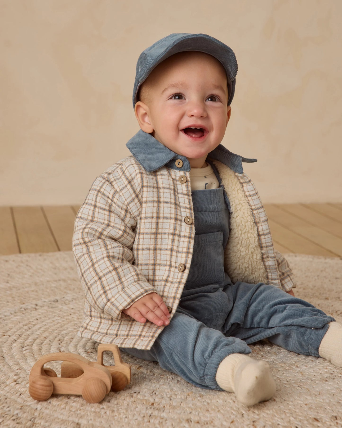 Quincy Mae Ford Jacket, Blue Plaid/Blue