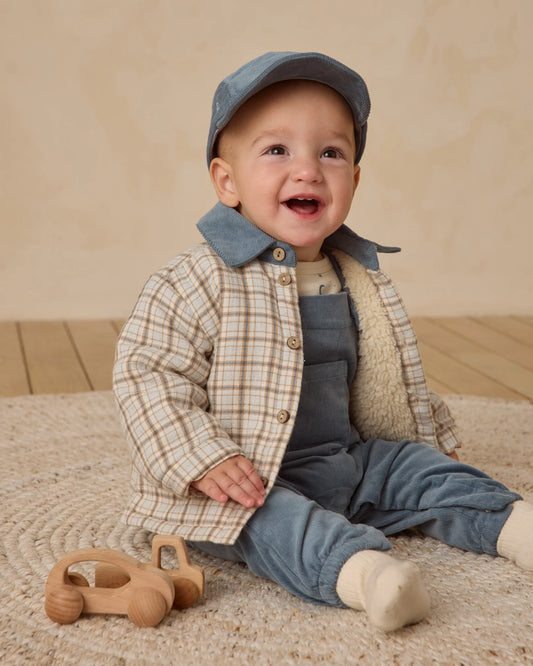 Quincy Mae Ford Jacket, Blue Plaid/Blue