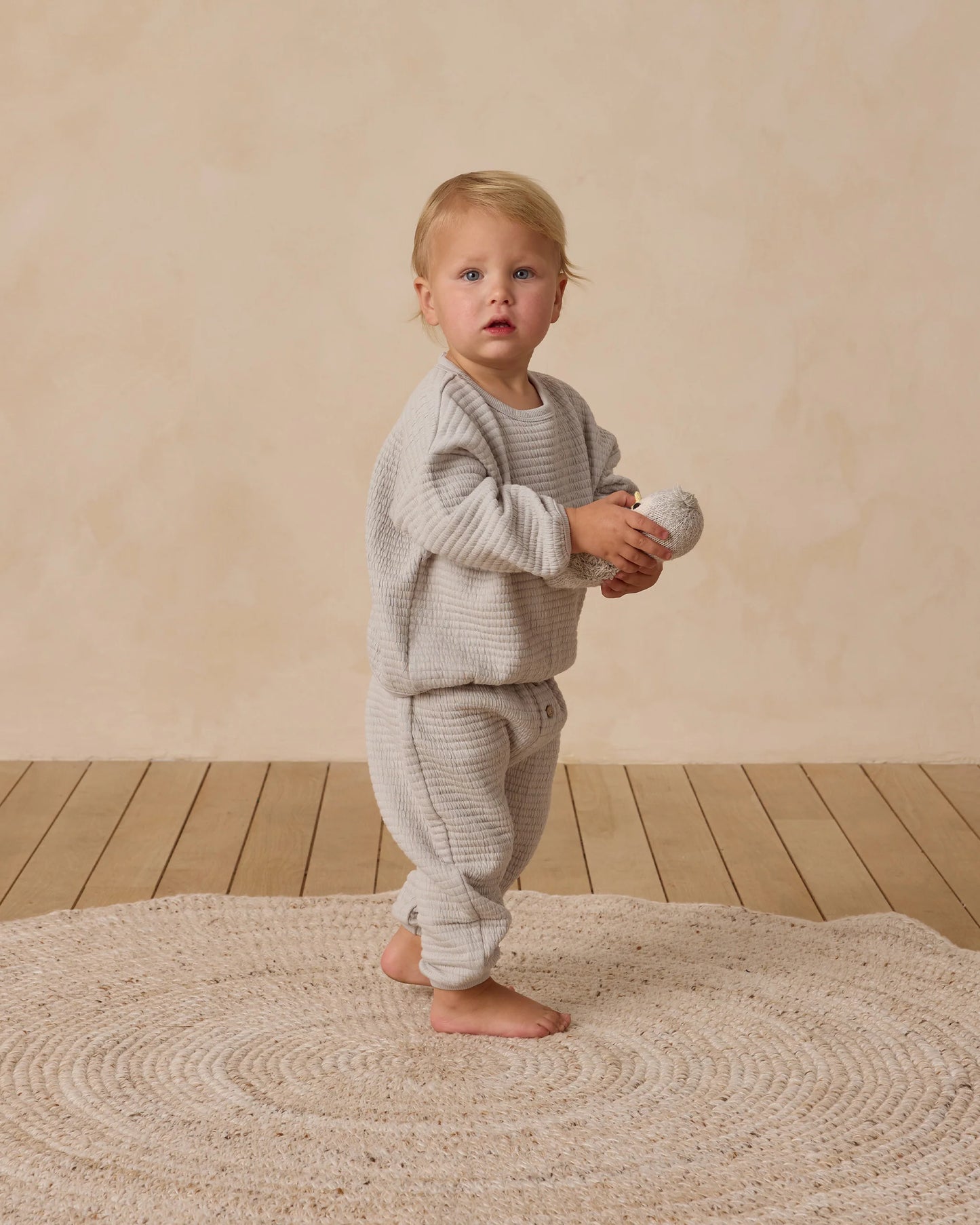 Quincy Mae Textured Sweat Set - Multiple Options