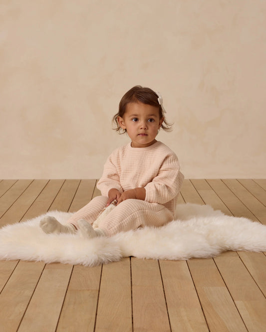 Quincy Mae Textured Sweat Set - Multiple Options