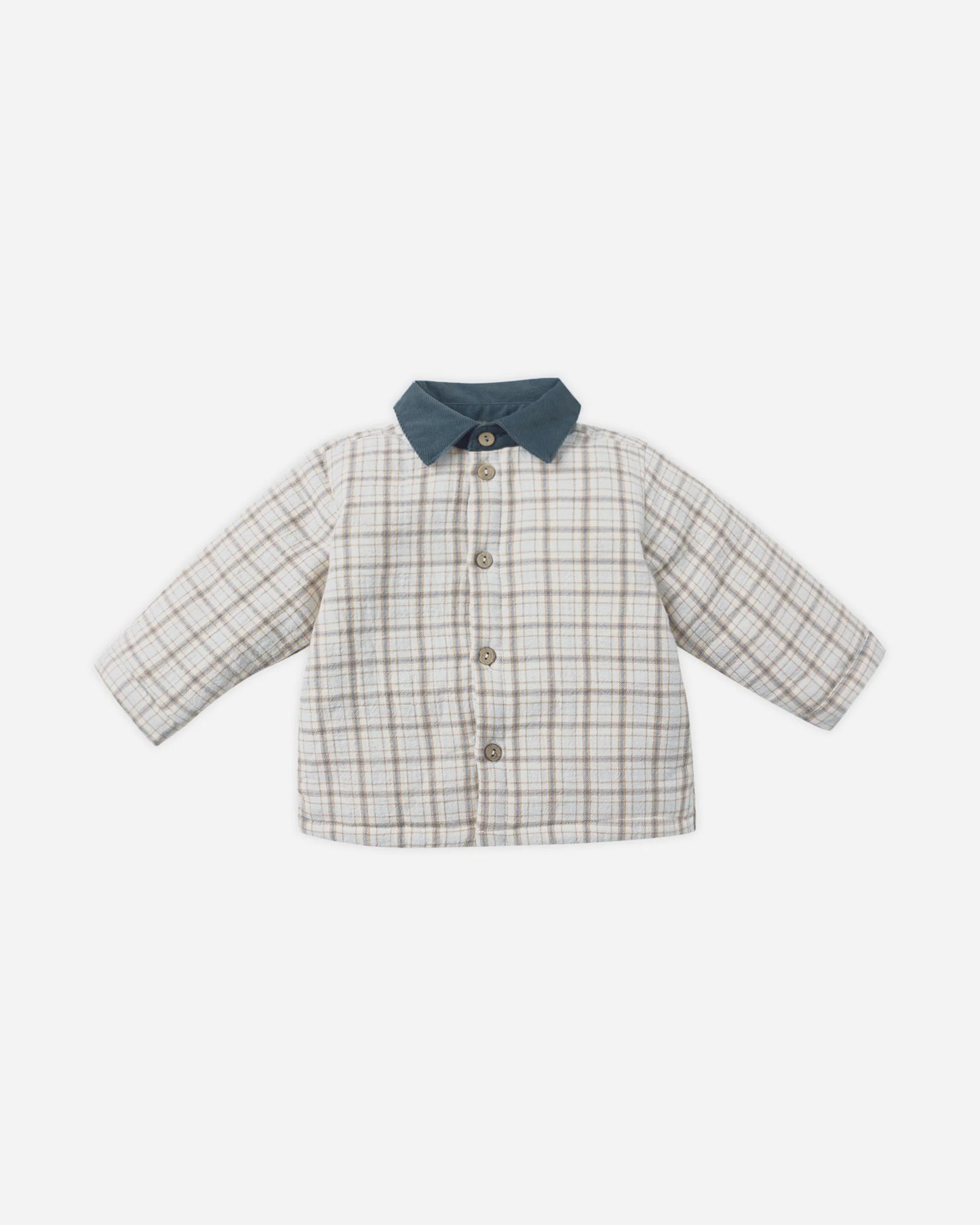 Quincy Mae Ford Jacket, Blue Plaid/Blue