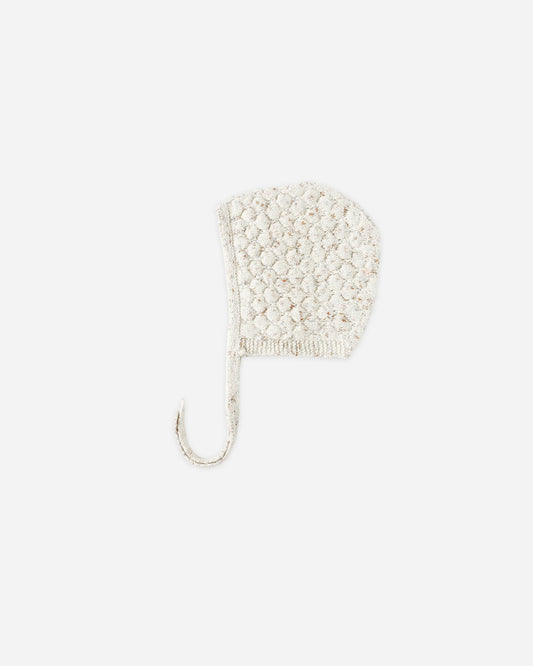 Quincy Mae Knit Bonnet, Natural Confetti
