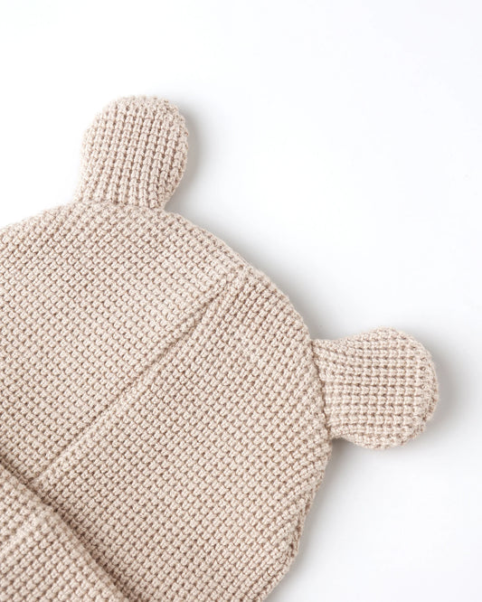 Quincy Mae Baby Bear Beanie, Oat
