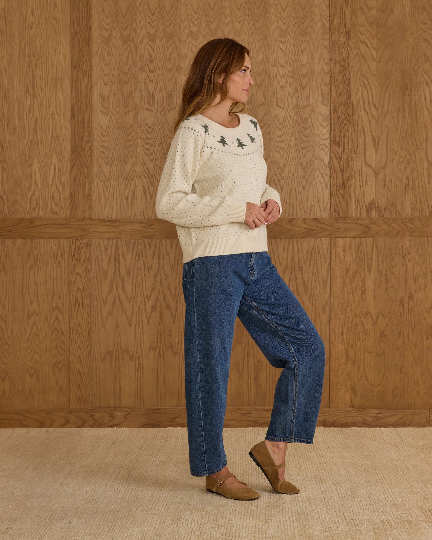 Rylee + Cru Women's Fair Isle Sweater - Multiple Options