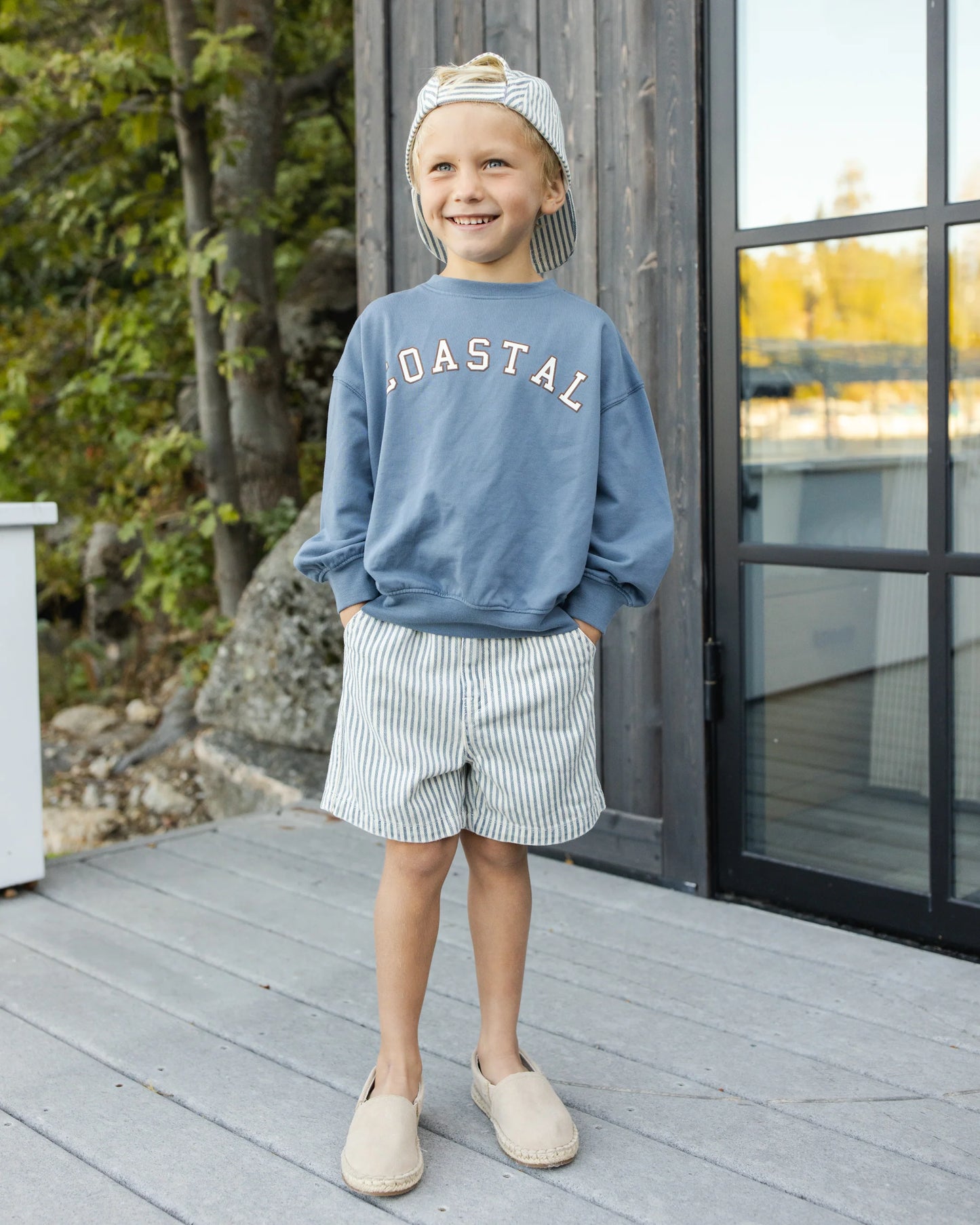Rylee + Cru Relaxed Sweatshirt Costal, Marine