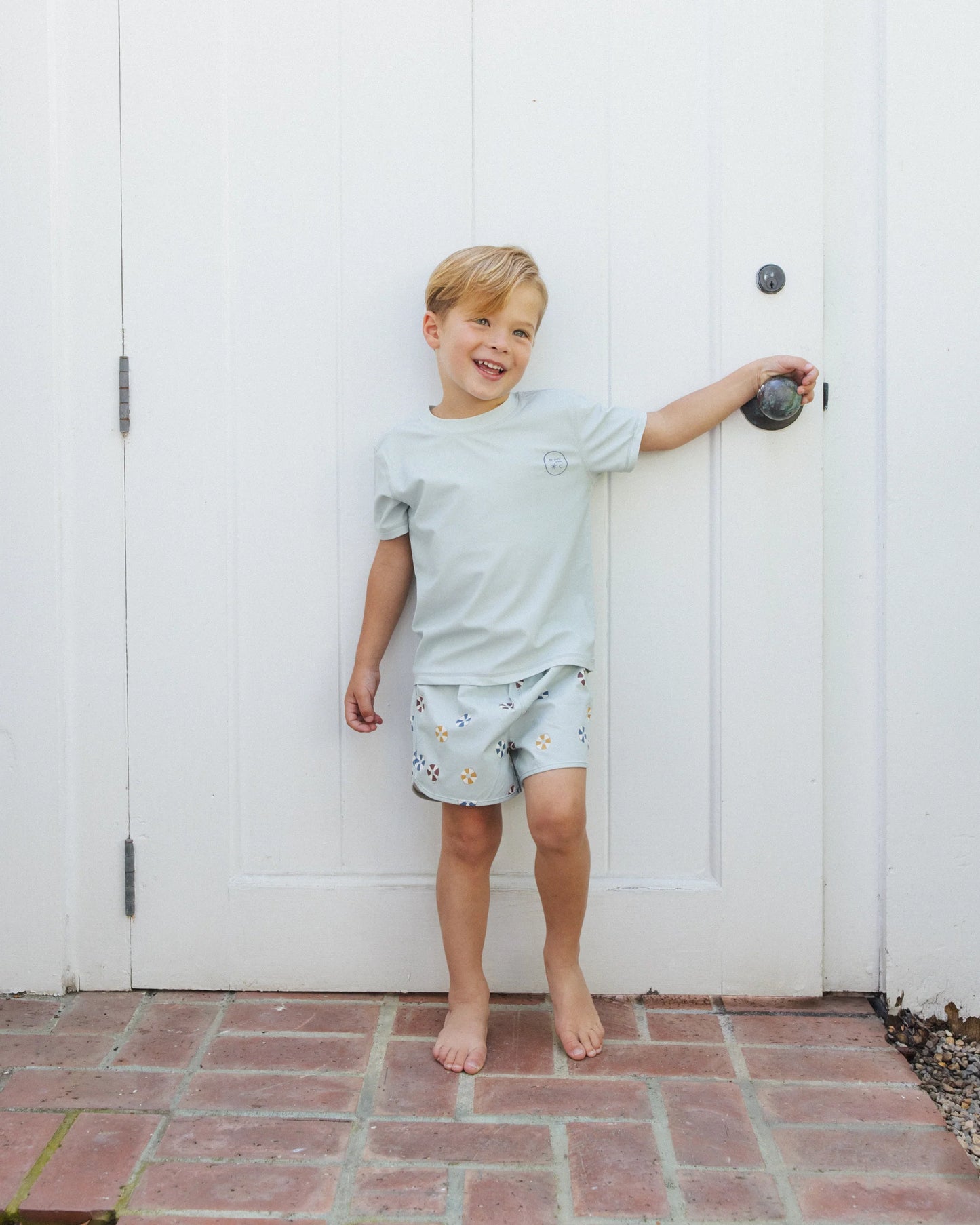 Rylee + Cru Swim Trunk, Floatie/Seafoam