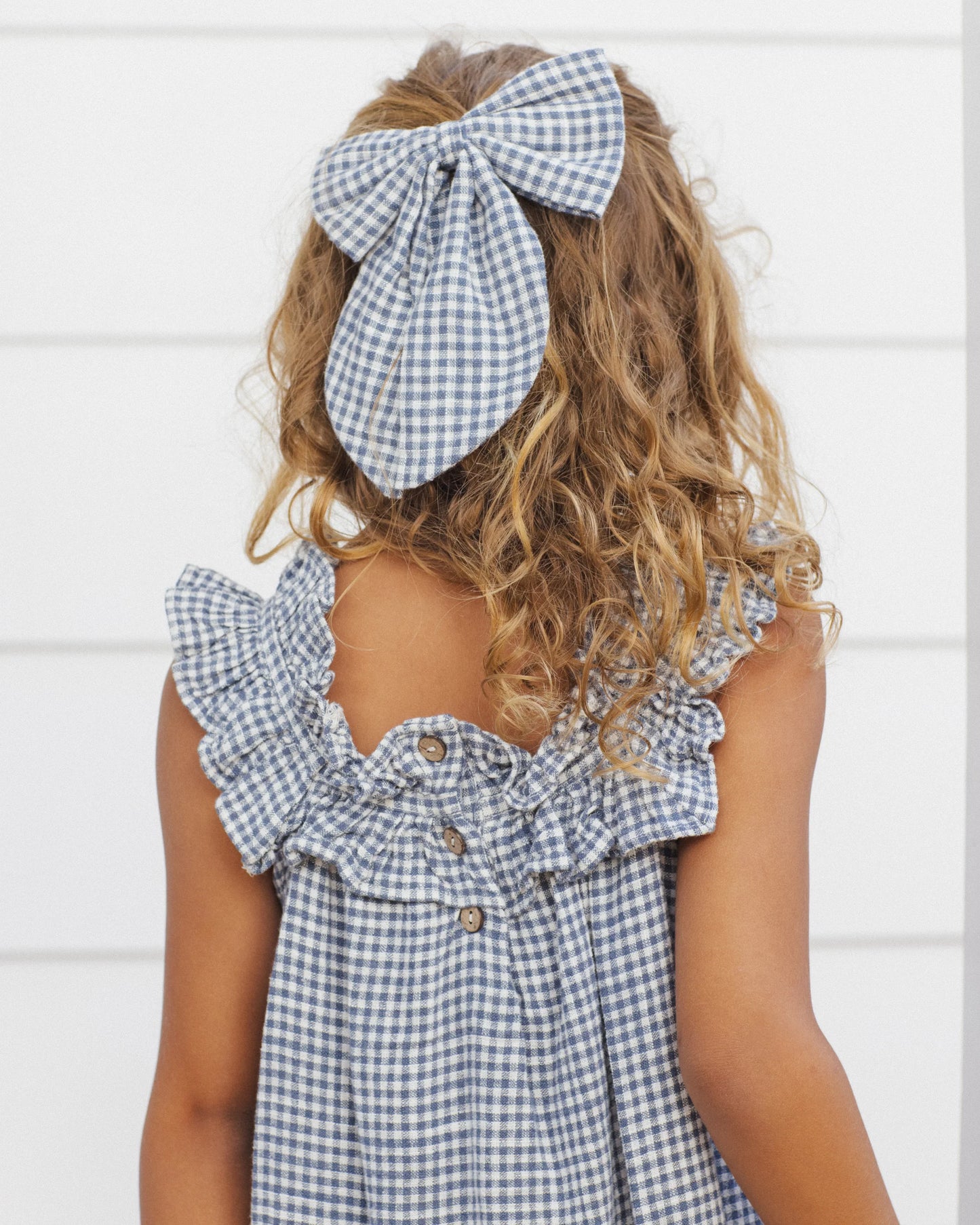 Rylee + Cru Lennon Dress, Marine Gingham