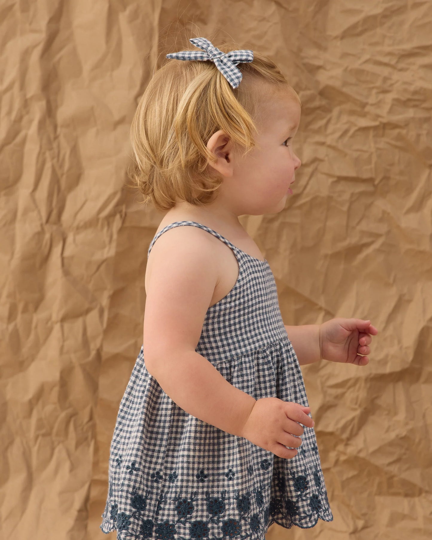 Rylee + Cru Zenni Set, Marine Gingham