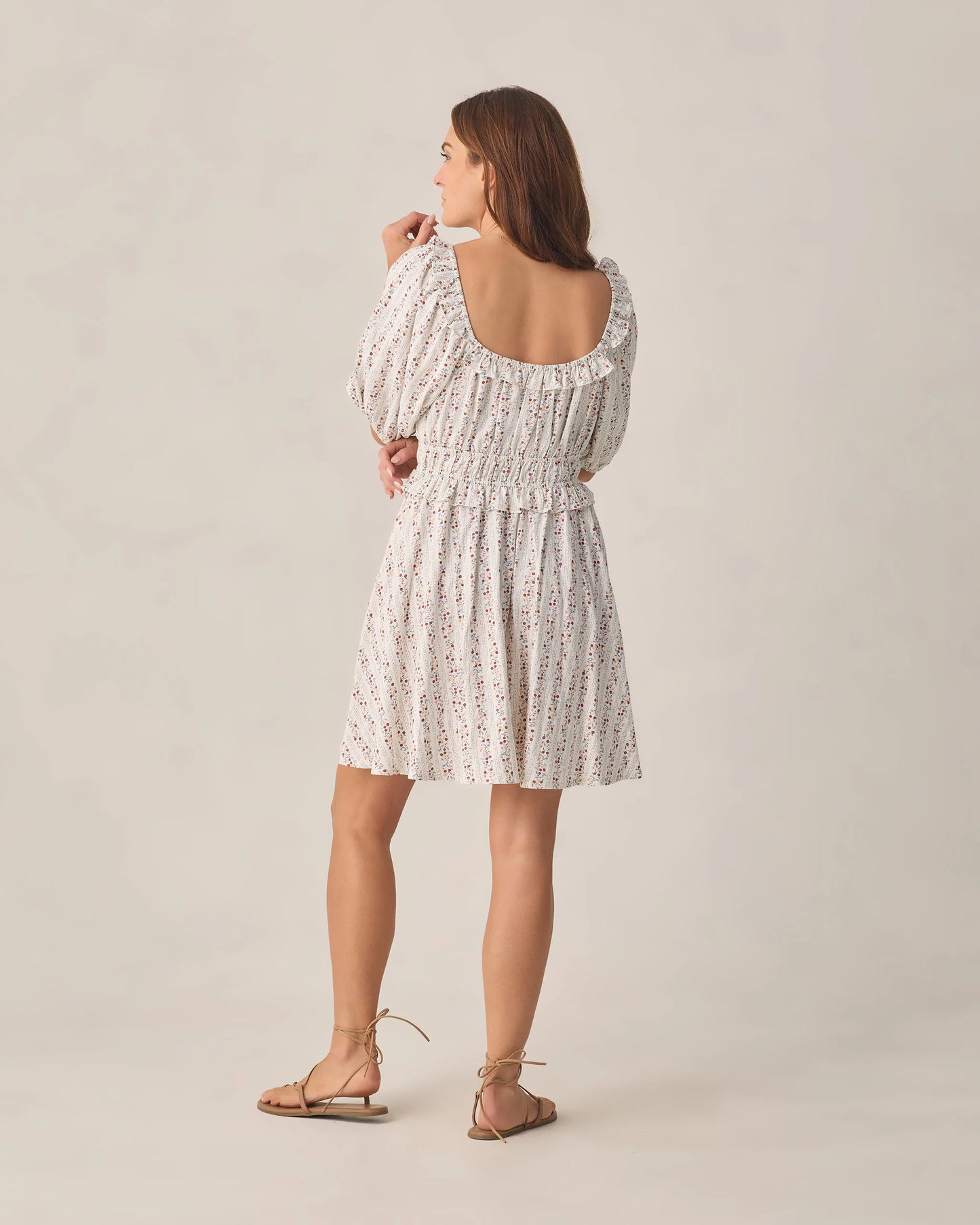 Rylee + Cru Women's Francesca Dress Summer Fruit/Ivory