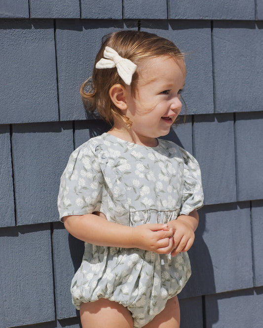Rylee + Cru Kalea Romper Hydrangea/Light Blue