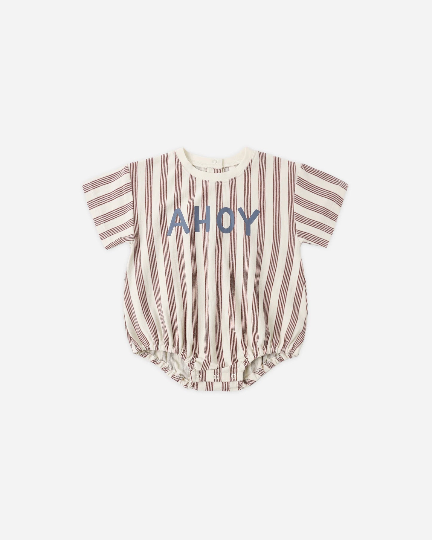 Rylee + Cru Relaxed Bubble Romper Ahoy, Brown