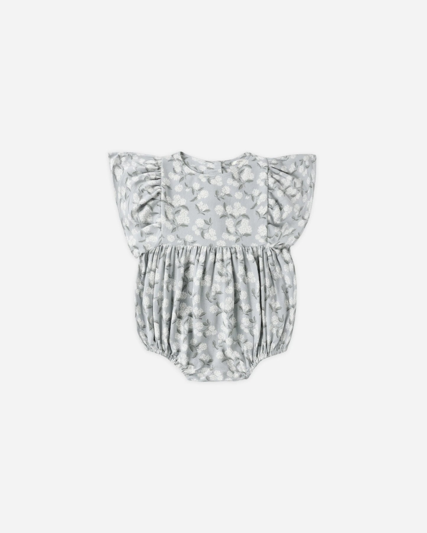 Rylee + Cru Kalea Romper Hydrangea/Light Blue