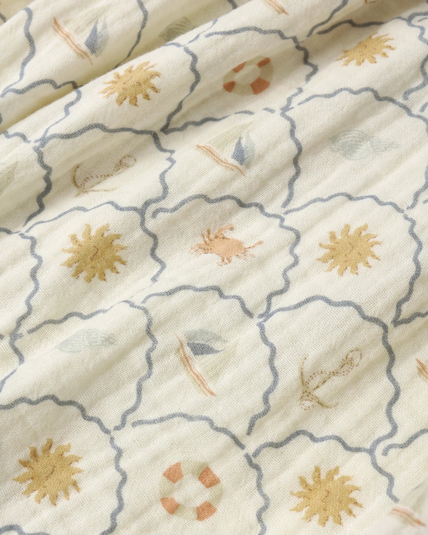 Rylee + Cru Julia Romper, Nautical/Ivory