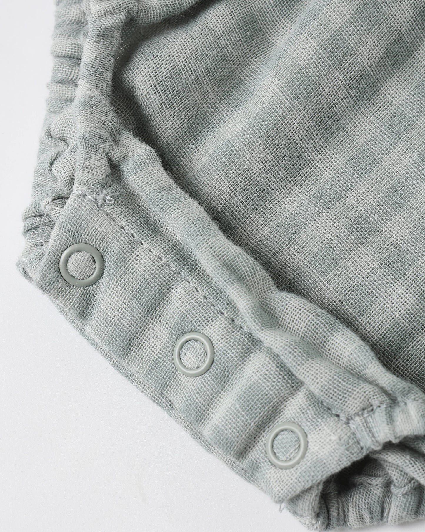 Rylee + Cru Maya Romper, Green Gingham