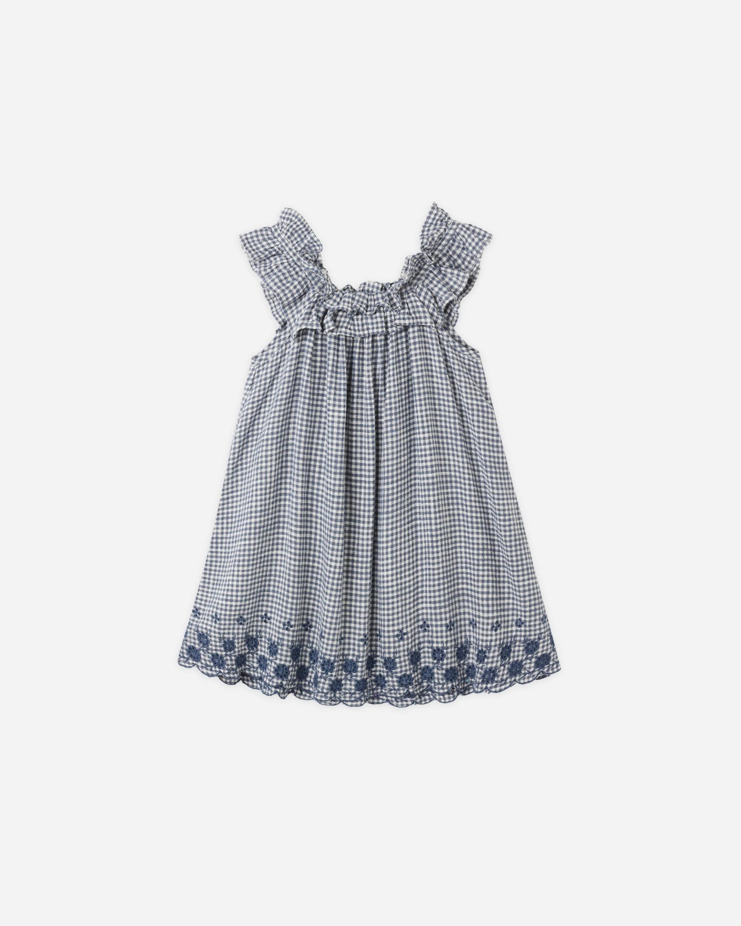 Rylee + Cru Lennon Dress, Marine Gingham