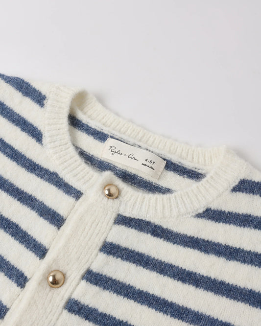Rylee + Cru Classic Cardigan, Maritime Stripe