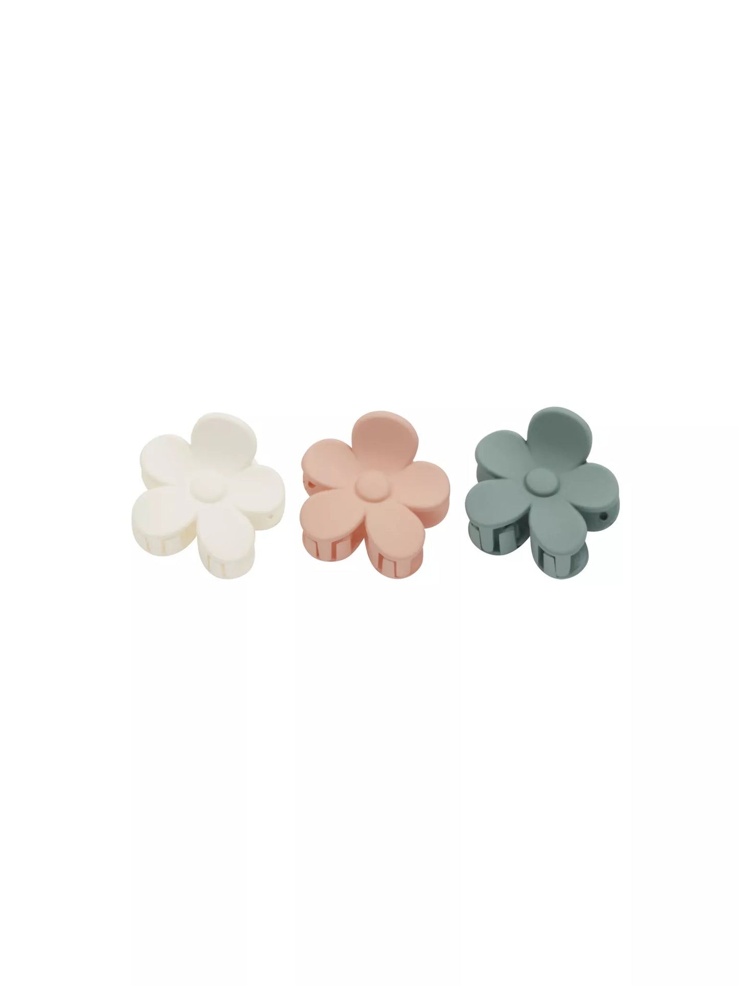 Rylee + Cru Flower Clip Set - Aqua/ Ivory/ Blush