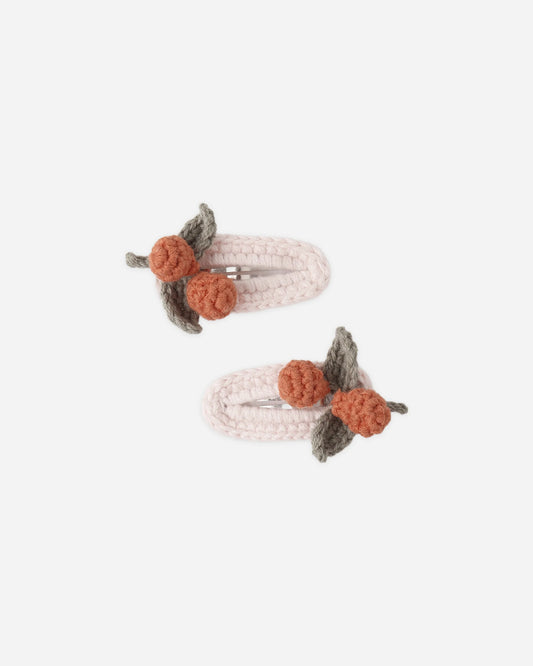 Rylee + Cru Crochet Clip Set, Shell