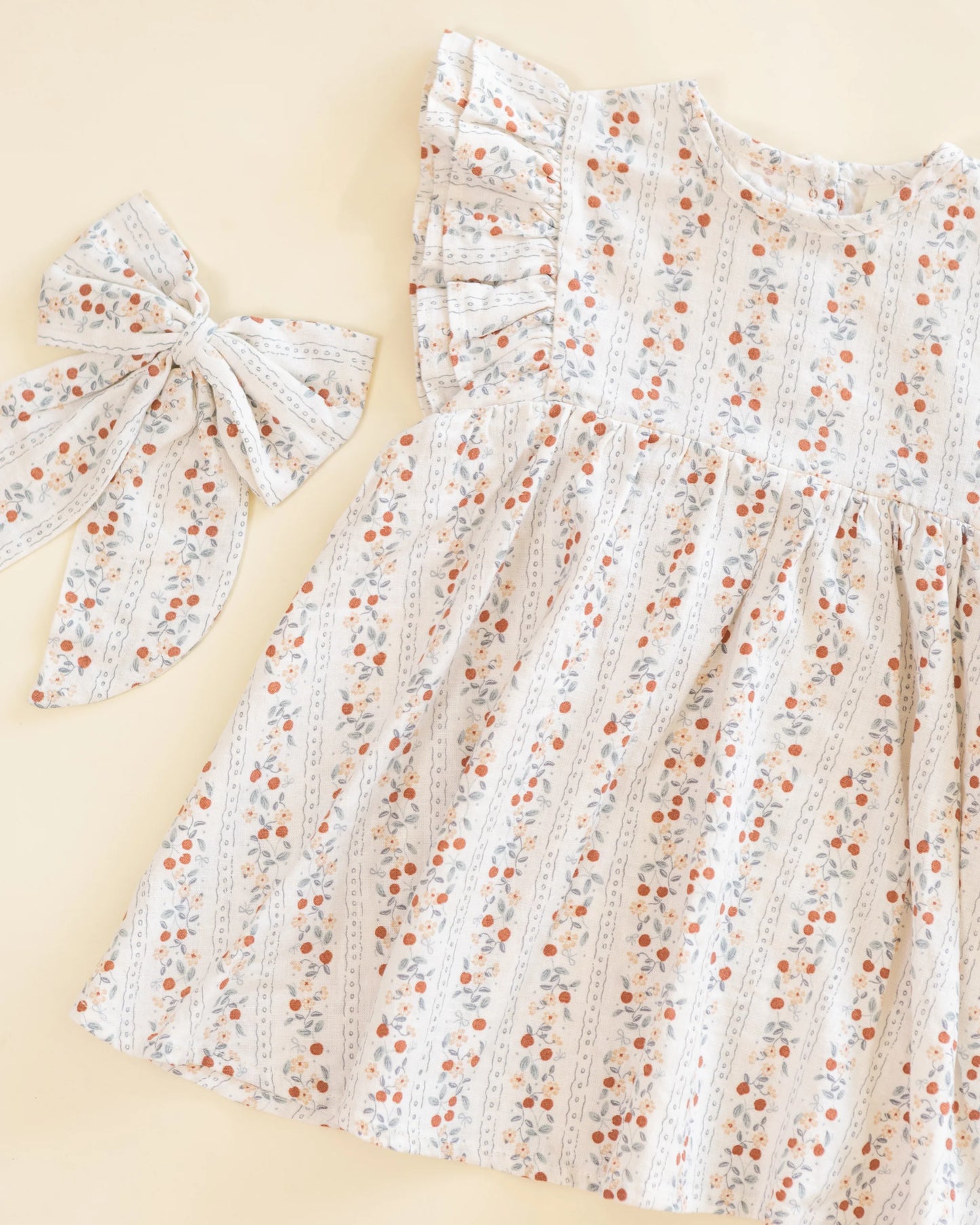 Rylee + Cru Kinsley Dress Summer Fruit/Ivory
