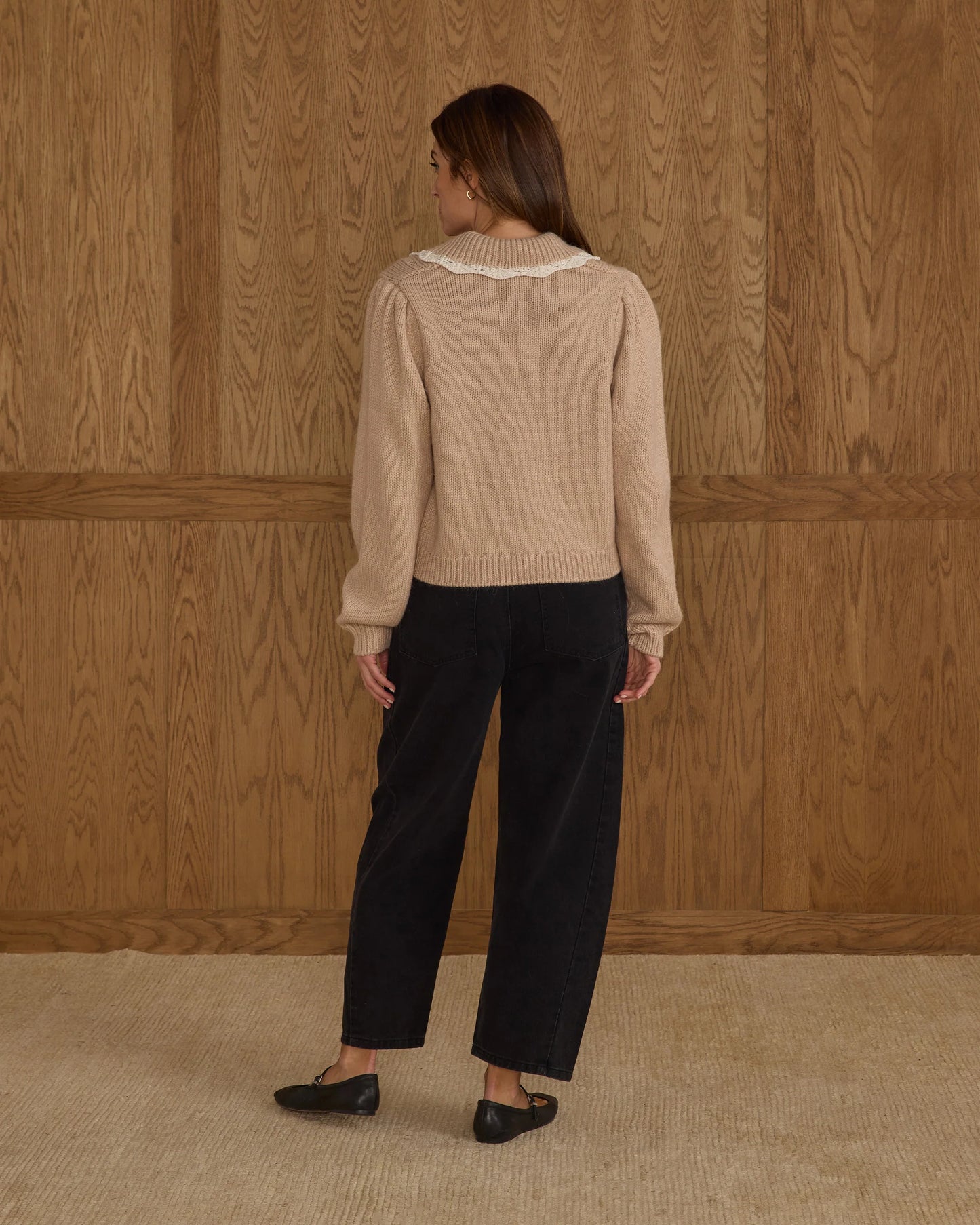 Rylee + Cru Women's Alice Sweater, Heathered Antique