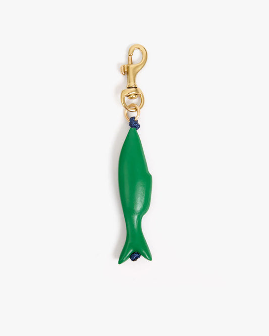 Clare V Sardine Fob, Emerald