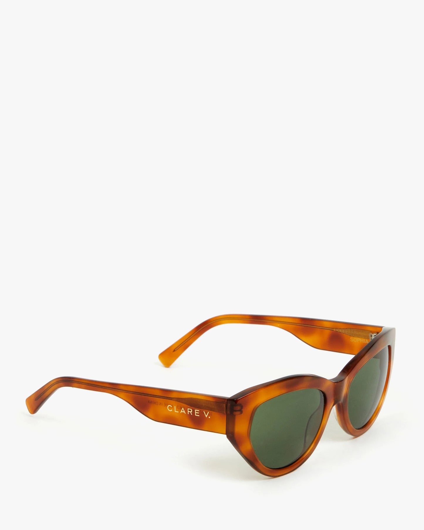 Clare V Sophia Sunglasses, Havana Tortoise