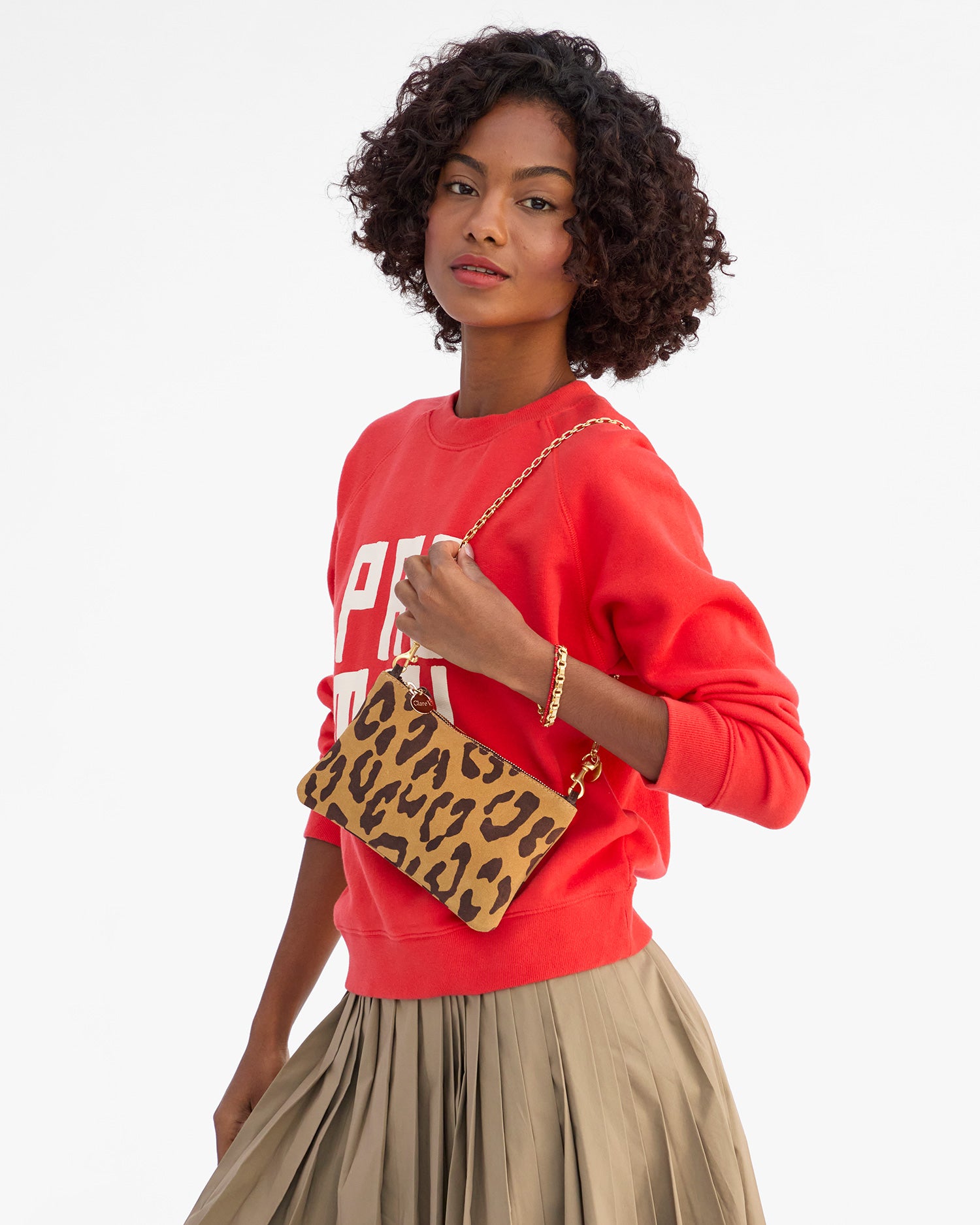 Wallet Clutch w/ Tabs - Pablo Cat Suede