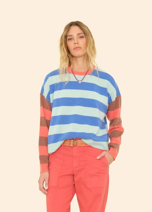XIRENA Lela Sweater, Bluebird Stripes