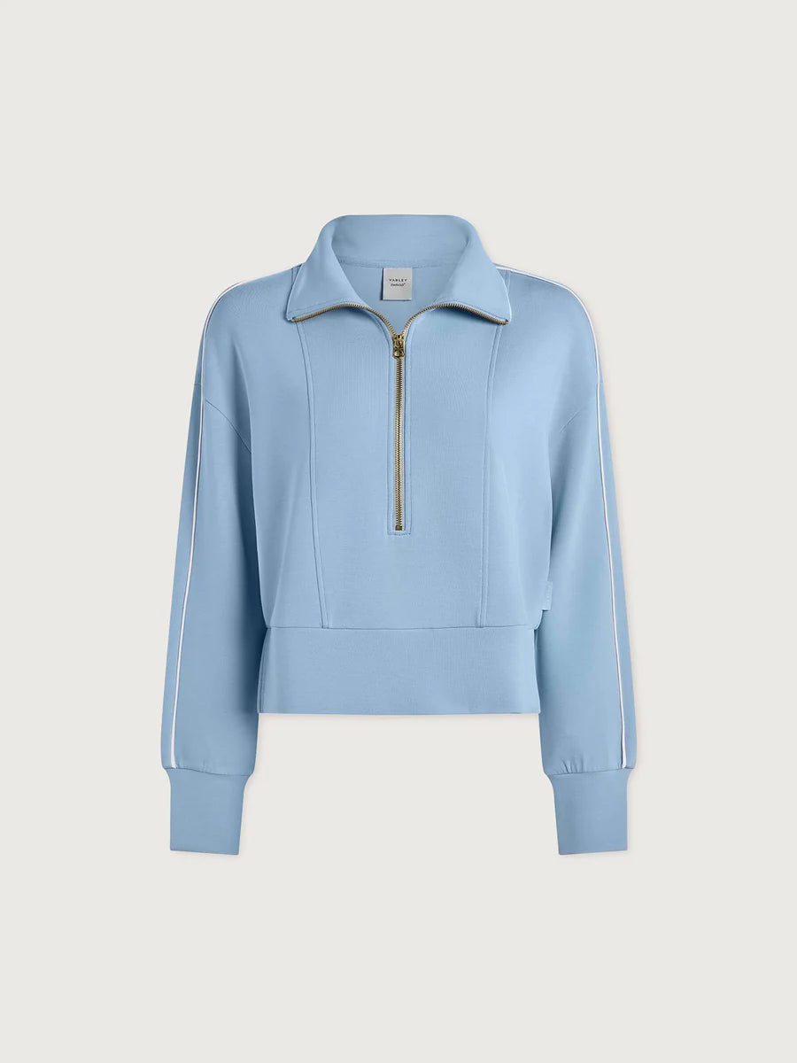 Varley Davenport Half Zip Top, Airy Blue